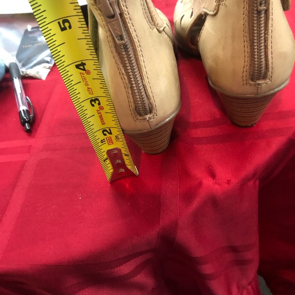 Earth Beige Cutout Ankle Booties - Picture 7 of 11